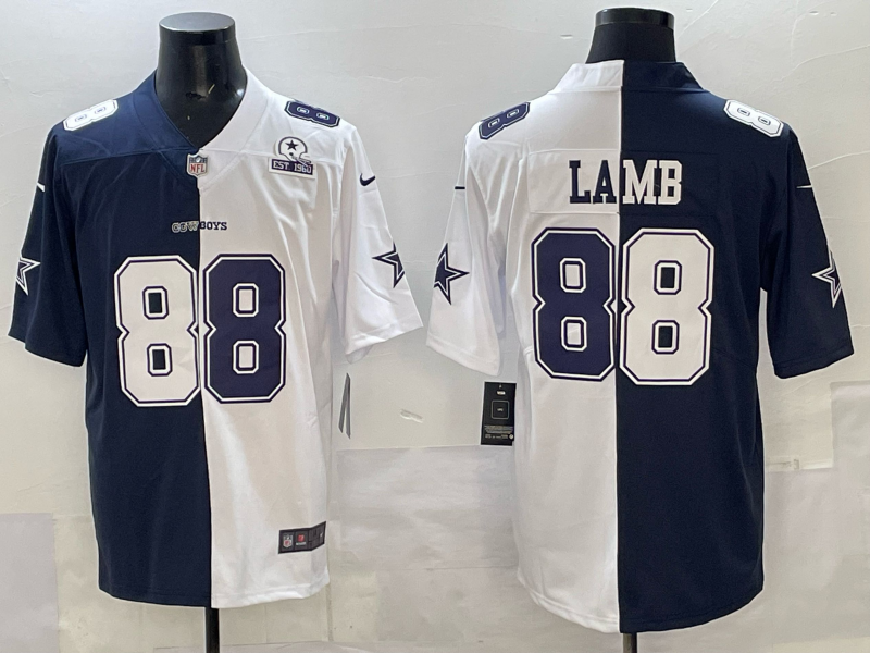 Men 2025 Dallas Cowboys #88 Lamb Blue white Nike Limited NFL Jersey 003->dallas cowboys->NFL Jersey